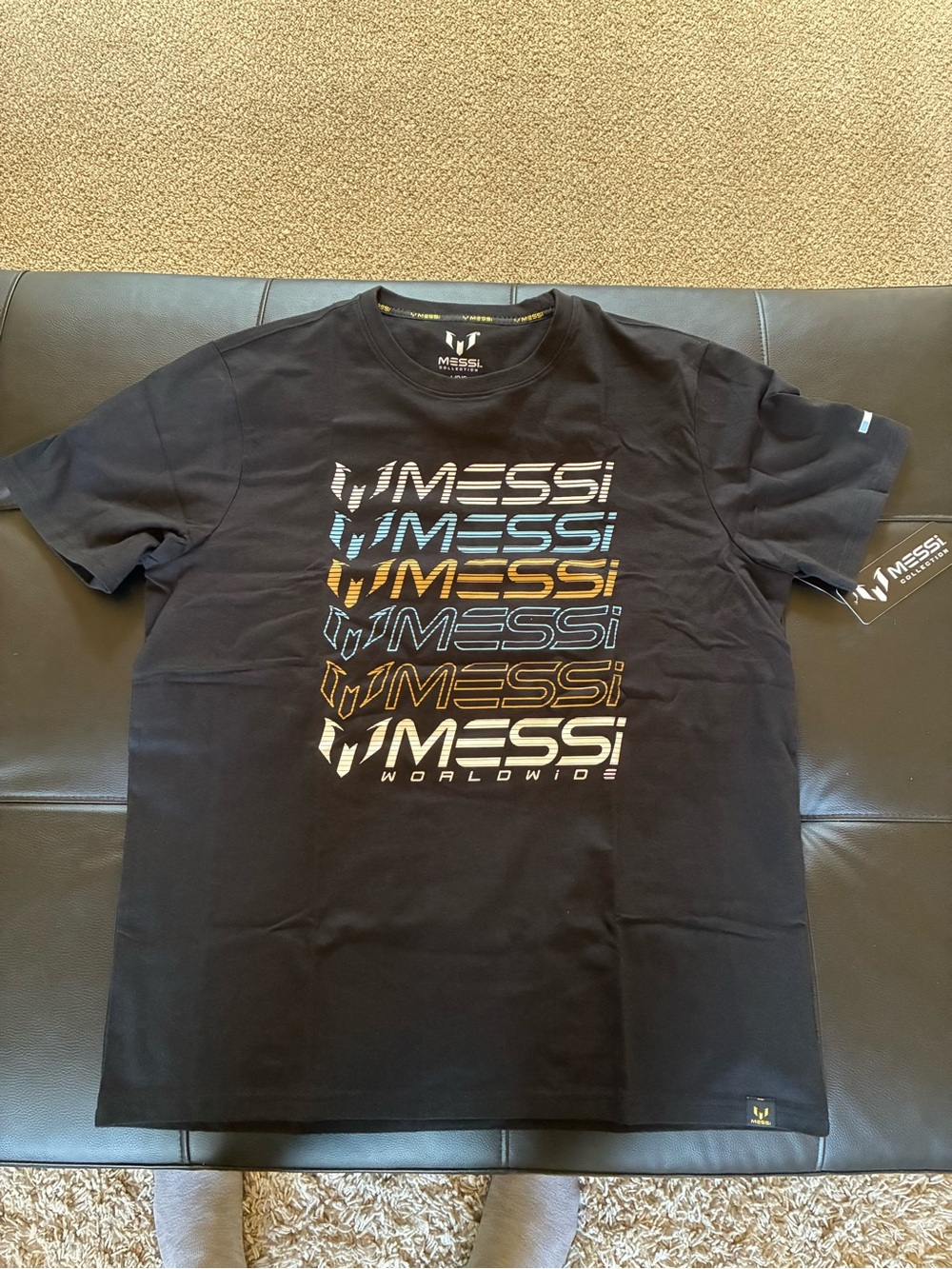 Messi Short-Sleeve Graphic Tee in Black